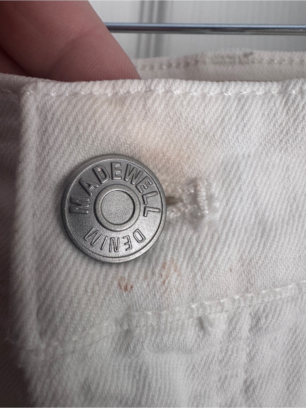 Madewell White Straight-Leg Jeans - Picture 11 of 12